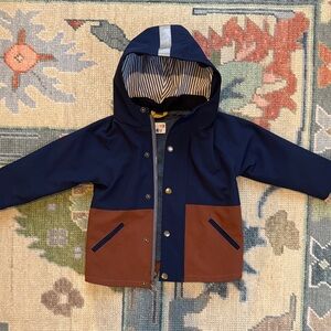 Roundabout Kids Navy and Chestnut Hooded Aronak “Jamie Jacket”